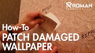 How to Patch Wallpaper  ROMAN Products [upl. by Nallak324]