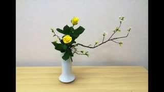 Ikebana arrangements by my students in Japan Ohara School of Ikebana [upl. by Annavaj]