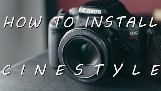 CINESTYLE  How to Install on Your Canon DSLR [upl. by Rolo]