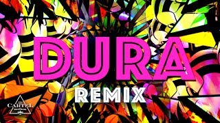 Daddy Yankee ft Bad Bunny Natti Natasha amp Becky G  Dura REMIX Lyric Video [upl. by Eenhat]