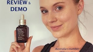 Estee Lauder Advanced Night Repair Serum REVIEW amp DEMO [upl. by Portie]