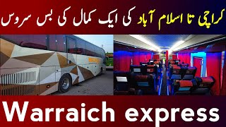 Waraich Express Business class Bus Service  Routes amp Buses  Karachi to lahore [upl. by Bunnie503]