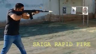 Saiga 223 Rifle  Shooting  Modified Stock [upl. by Wenz]