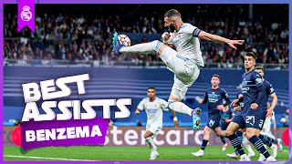 KARIM BENZEMAS BEST REAL MADRID ASSISTS [upl. by Lebezej565]