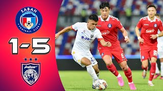 Sabah FC 15 JDT FC  Extended Highlights [upl. by Cartan]