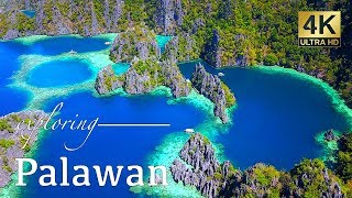 Palawan By Drone  El Nido amp Coron Philippines  4K Aerial Footage [upl. by Mukund813]