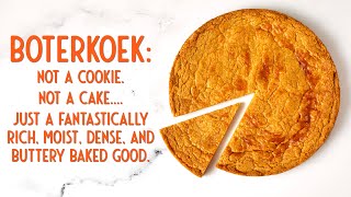 How to Make Boterkoek Dutch Butter Cake Recipe [upl. by Lewie]