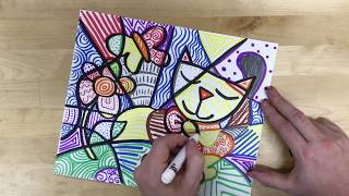 Elementary Art  Romero Britto Drawing [upl. by Siraval]