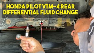 First Gen  2003  2008 Honda Pilot VTM4 Rear Differential Fluid Change  A136 [upl. by Ibmat]