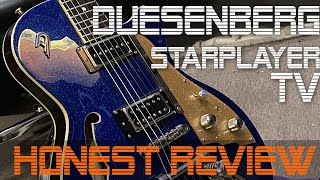 First Look amp Honest Review Duesenberg Starplayer TV  Blue Sparkle  UNBELIEVABLE GUITAR 55 [upl. by Aeduj934]