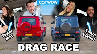 AMG G63 Drag Race my GIRLFRIEND vs Yiannis [upl. by Birkett]