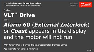 VLT® Drives External Interlock A60 or Coast appears in the display [upl. by Mcroberts]