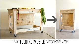 DIY Folding Mobile Workbench [upl. by Allebara143]