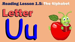 Reading Lesson 15  Letter U pictures words and exercises [upl. by Sanferd]