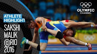 Sakshi Malik 🇮🇳  The road to Olympic Bronze  Athlete Highlights [upl. by Boothman689]