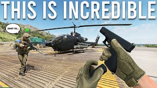 Becoming an Attack Helicopter Gunner in a War Simulator is Crazy [upl. by Zaragoza]