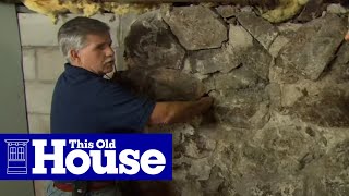 How to Repoint a Stone Foundation  This Old House [upl. by Shaffer339]