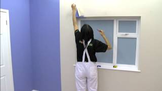 How To Wallpaper Around A Window  Wallpapering Tips  Homebase [upl. by Navad703]