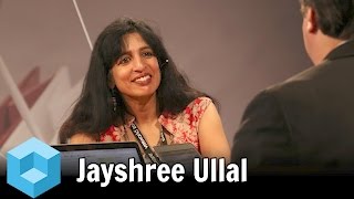 Jayshree Ullal Arista Networks  VMworld 2015 [upl. by Eisus]