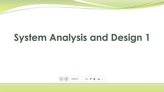 System Analysis and Design Chapter 1  Introduction to Systems and Analysis [upl. by Johnathan]