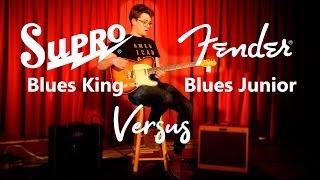 Supro Blues King vs Fender Blues Junior  TFOA [upl. by Eixel]