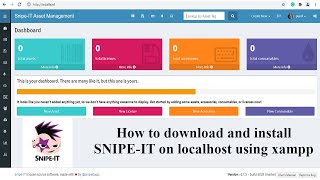 SNIPEIT Download and install on Windows  Snipe IT asset management open source [upl. by Notrom]