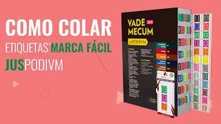 Como Colar  Etiquetas Marca Fácil em seu Vade Mecum JusPodivm [upl. by Radek]