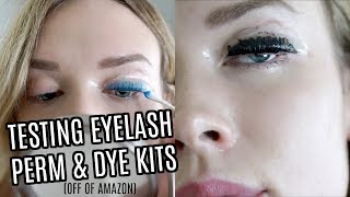 TESTING AT HOME LASH LIFT amp TINT KITS FROM AMAZON [upl. by Stalder]