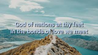 New Zealand National Anthem God Defend New Zealand  English Version  Lyrics [upl. by Lorry988]