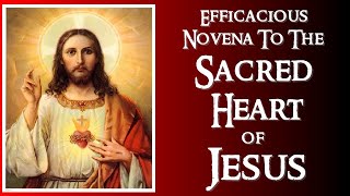 EFFICACIOUS NOVENA TO THE SACRED HEART OF JESUS [upl. by Alyhs440]