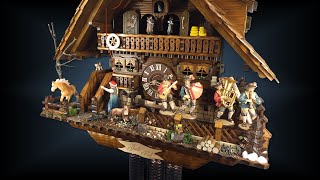 August Schwer cuckoo clocks Guts Hof Estate Chalet [upl. by Ronel449]