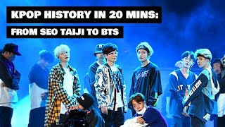 KPOP HISTORY in 20mins  From SeoTaiji to BTS [upl. by Aehs44]