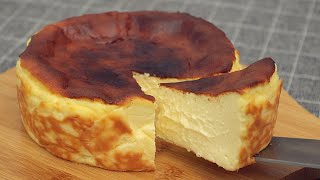 Basque Burnt Cheesecake Super Creamy amp Easy [upl. by Yellas]