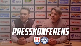 Presskonferens Timrå IK  Leksands IF [upl. by Enieledam]