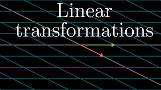 Linear transformations and matrices  Chapter 3 Essence of linear algebra [upl. by Adnav298]