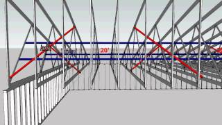 Truss Bracing Recommendations in 3D from the Western Wood Truss Association [upl. by Deena]