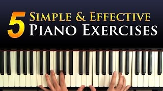 5 Simple Piano Exercises For Building Technique [upl. by Natrav64]