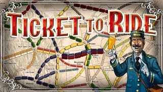 Ticket To Ride  1  The Train Board Game 4 Player Gameplay [upl. by Agace]