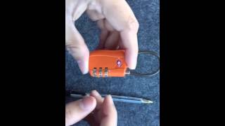 How To Set TRVLMORE TSA 002 Approved Luggage Lock [upl. by Pasahow]