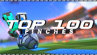 ROCKET LEAGUE TOP 100 PINCHES TRIPLE PINCH BALL GOES BRR ZOOM ZOOM 😲 [upl. by Jezabel]