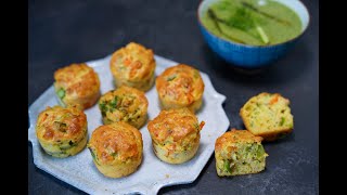 RECETTE SALÉE  MINI MUFFINS LEGUMES ET FROMAGE  VELOUTE ASPERGES [upl. by Reace]