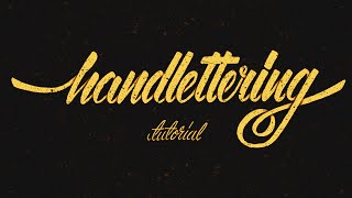 Hand Lettering Tutorial for Beginners [upl. by Nerral]