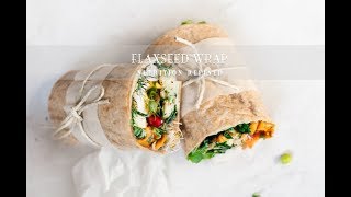 Flaxseed Wraps with realtime footage  1 Ingredient Vegan Paleo Keto [upl. by Weisburgh337]