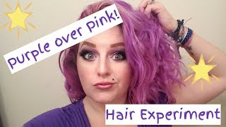 PURPLE OVER PINK With Arctic Fox Hair Experiment [upl. by Putscher88]