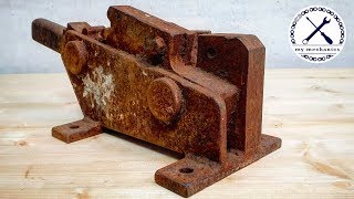 Rusty Jammed Rebar Cutter  Restoration [upl. by Acnalb902]