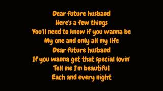 Meghan Trainor  Dear Future Husband Lyrics HD [upl. by Aisor]