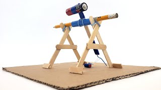 Build a Mini Trebuchet  STEM Activity [upl. by Hatty]