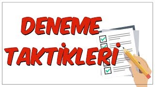 Deneme Sınavı Taktikleri [upl. by Norb]