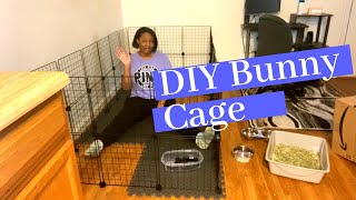 Building A Large Inexpensive Indoor Bunny Cage [upl. by Favian]