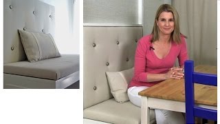 How to build an upholstered panel for a banquette [upl. by Schindler]